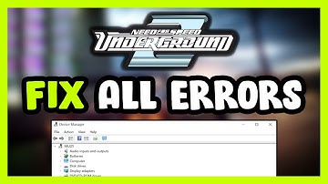 FIX Need for Speed Underground 2 Crashing, Freezing, Not Launching, Stuck & Black Screen