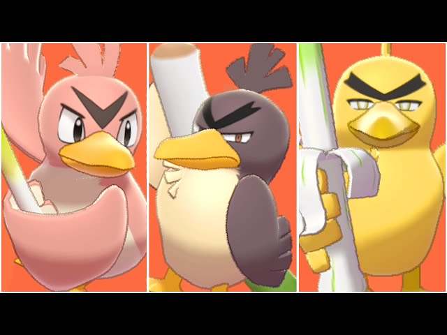 FULL FARFETCH'D EVOLUTION TEAM ! Farfetch'd , Farfetch'd Galarian ,  Sirfetch'd 