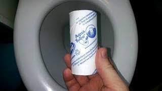 Тест растворимой туалетной бумаги