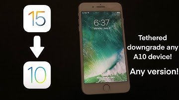 How to downgrade any A10 iDevice to any version without Blobs (Tethered downgrade via turdus merula)