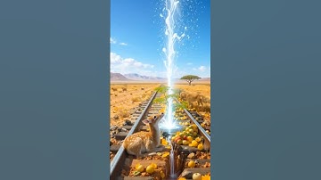 The lion saved the tomato plant from drying up by watering it 😭#ai​ #tree​ #save​ #water​ #shortals