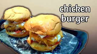 indian style chicken burger in tamil with eng sub | homemade chicken burger recipe| burger recipe