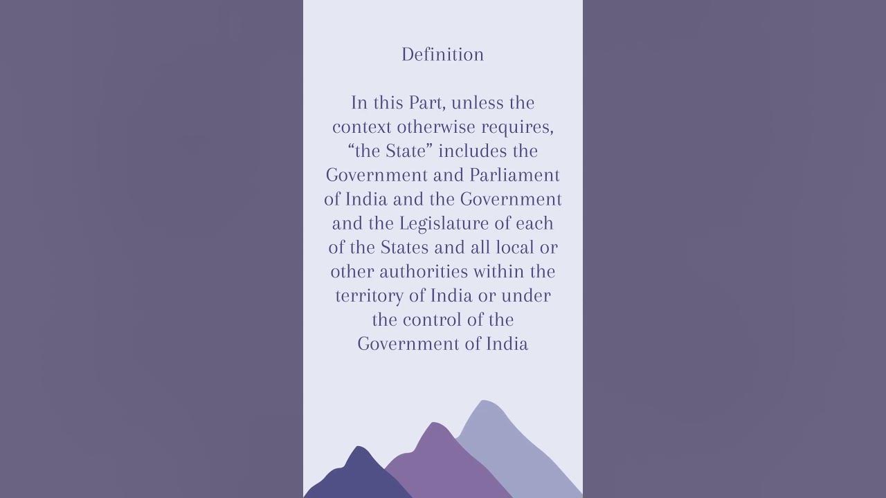 Article 12 Indian Constitution YouTube