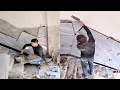 Young Man with great tiling skills -Great tiling skills -Great technique in construction PART 75