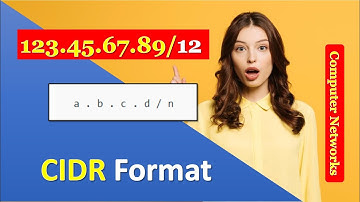 Classless Inter-Domain Routing | CIDR | CIDR Format | CIDR Format Explained