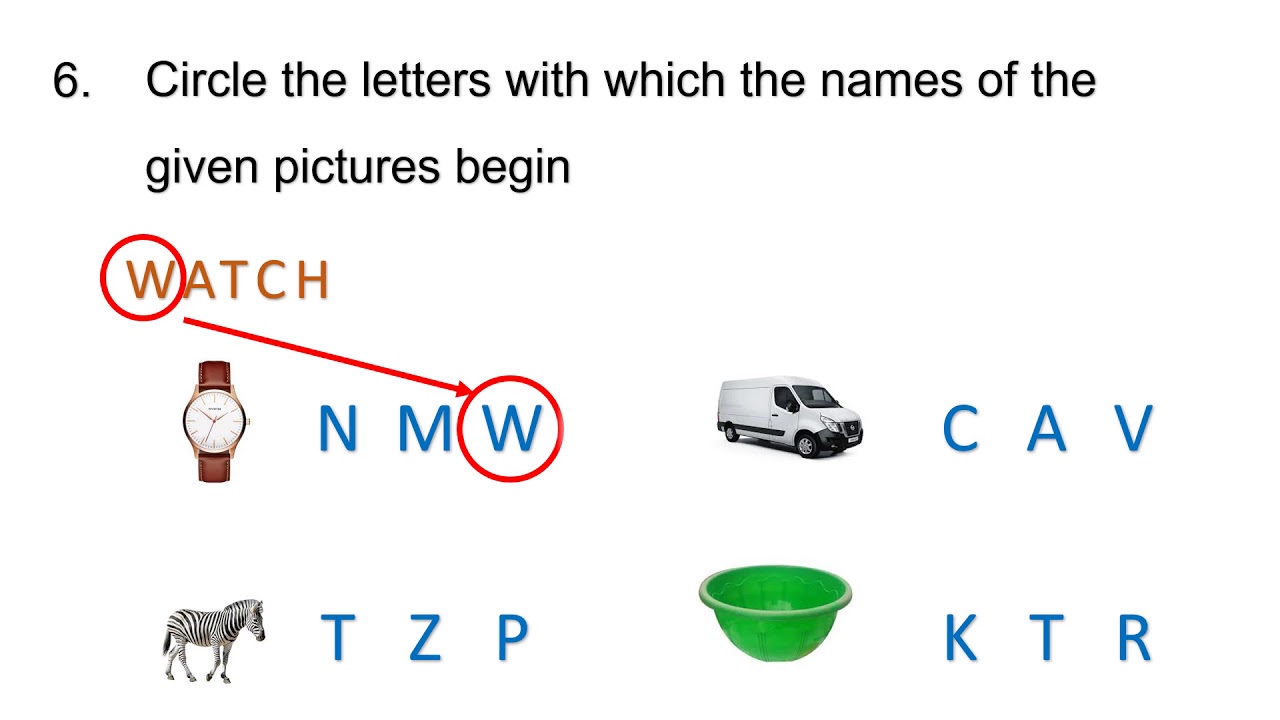 lkg english question paper for examination youtube