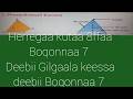 Deebii Gilgaala Keessa Deebii Boqonnaa 7 