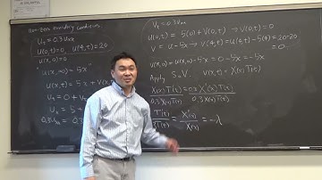 Solution of the heat equation if a boundary condition is nonzero