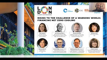 London Climate Action Week- Rising to the challenge of a warming world: financing net zero cooling