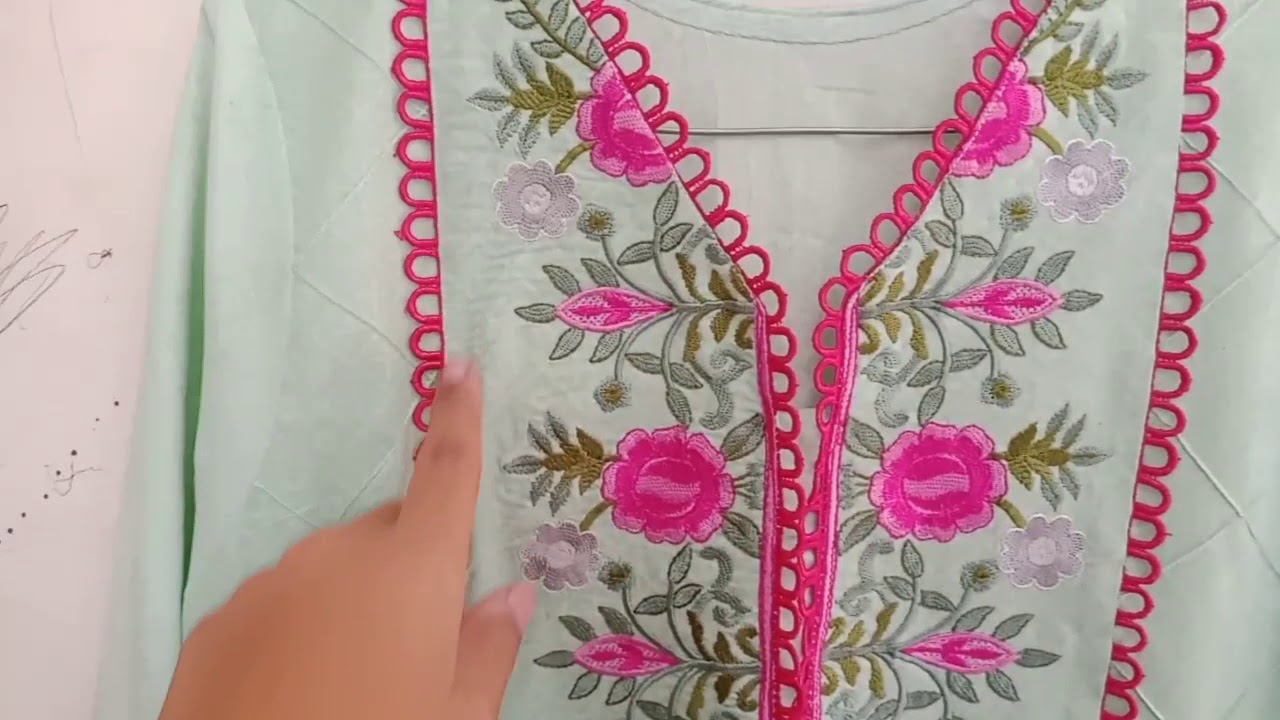 Designer long frock.....💕🌺 designing video on YouTube....✨🤗 . . . Full  video available on my youtube channel ✨Ruby dress tutorial🥀 . . . #kurti  #stylishdre… | Clothes design, Long frocks, Dress tutorials