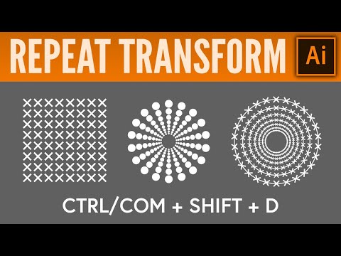 Repeat tranform - Adobe Illustrator CC tutorial