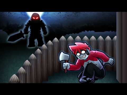 Roblox : Survive Deep in the Woods 🌲 Building a fort to keep ghosts out in the deep woods !!!