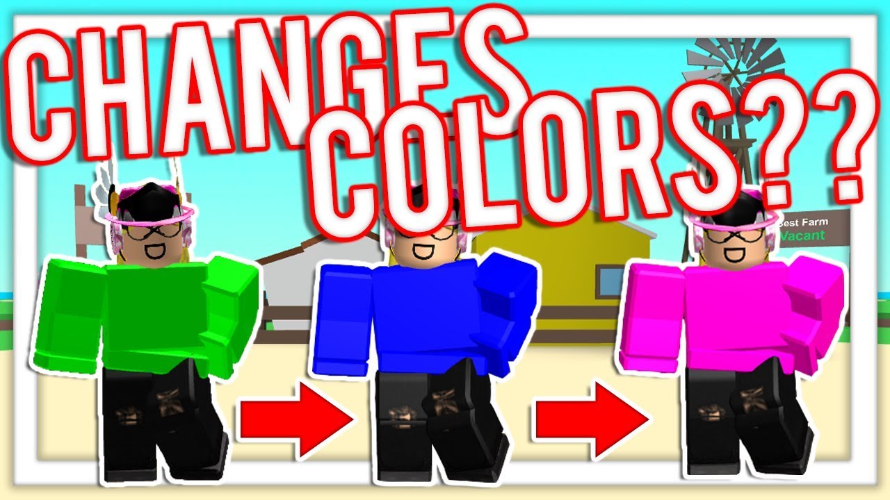 Color Changing Shirt Scam Proof Roblox Youtube