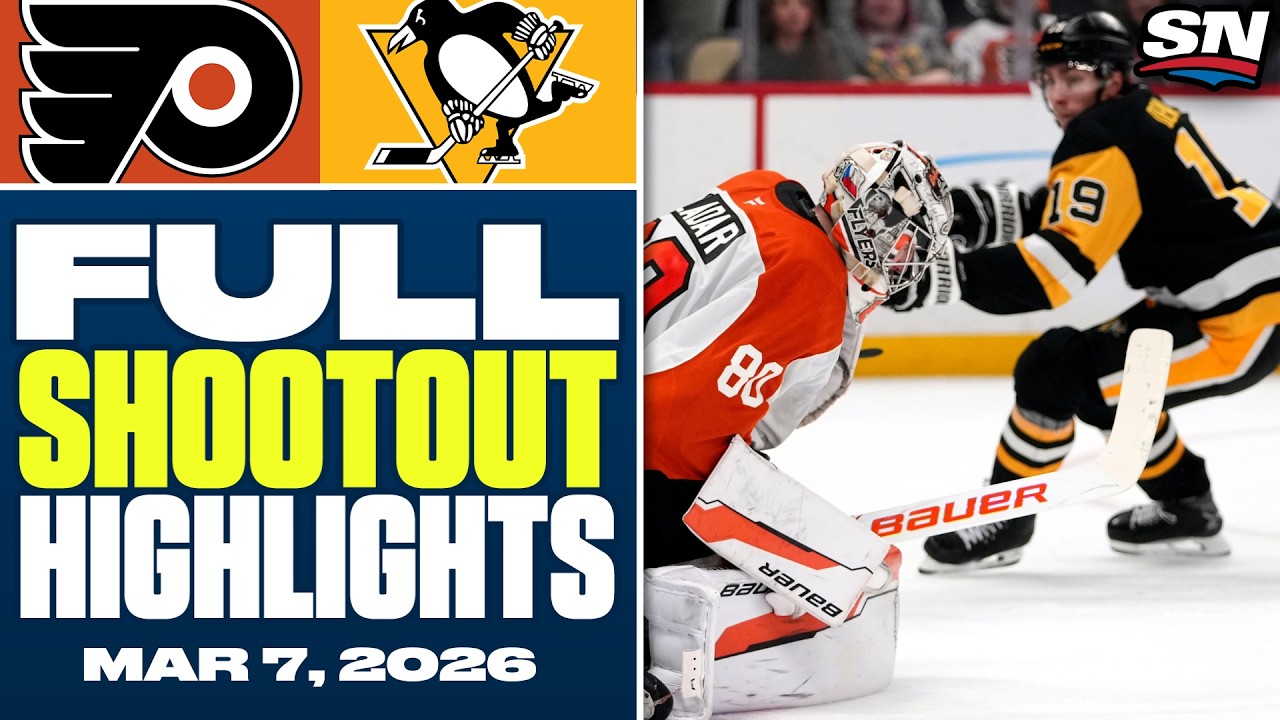 Philadelphia Flyers at Pittsburgh Penguins | FULL Shootout Highlights - March 7, 2026