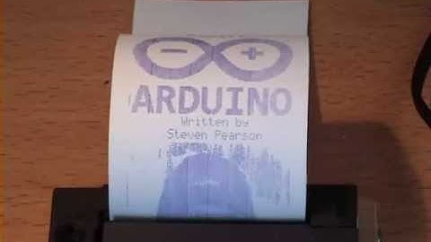 Arduino Epson M-190 Printer Mechanism Demo