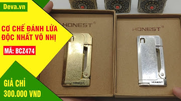 Deva.vn bật lửa xăng đá honest bcz 474 với cơ chế đánh lửa dị nhất trần đời giá 300k