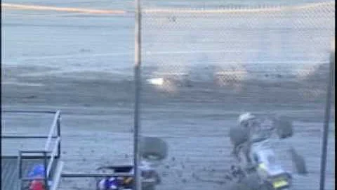 Wally Pankratz and Steve Koster USAC Midget Flip