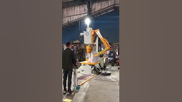 Customized stone splitting machine with robotic arm for UAE client has been completed and testing.