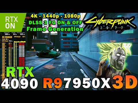 Cyberpunk 2077 | R9 7950X3D | RTX 4090 | 4K 1440p 1080p | Psycho Settings | DLSS 3 FG Ray Tracing