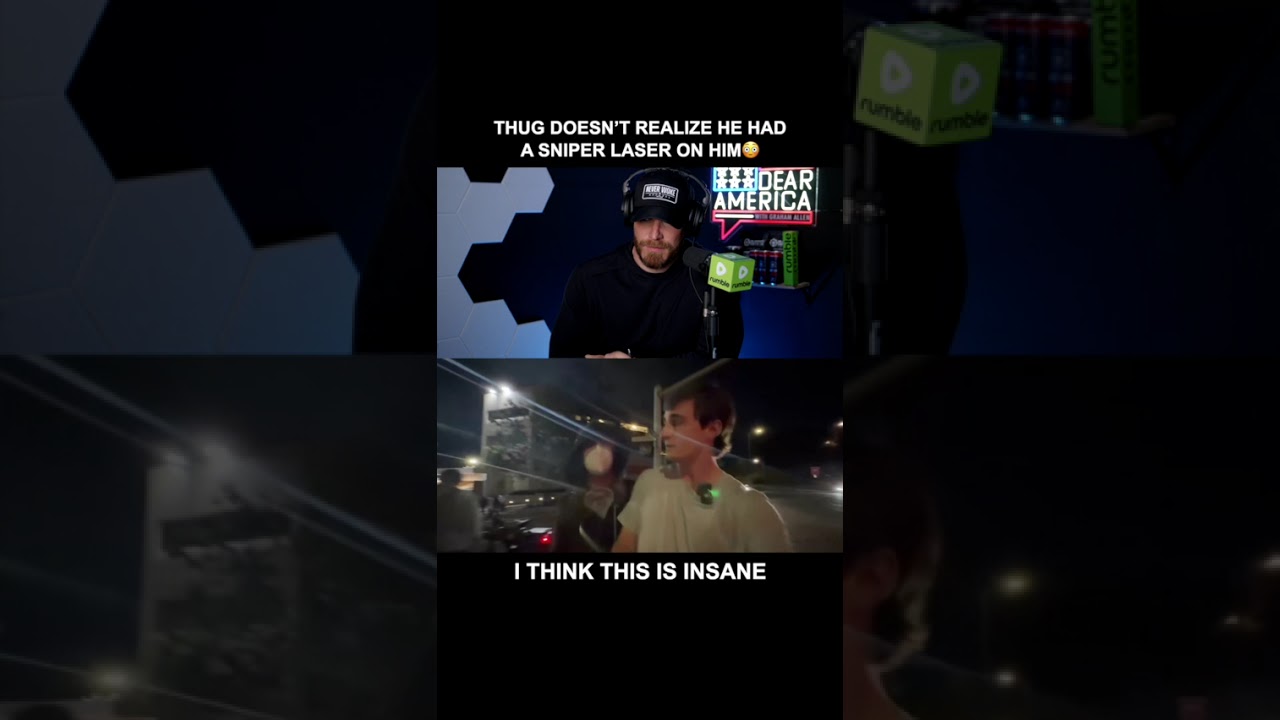 I can’t believe this thug almost got sniped in public 🤯😳