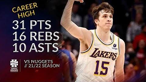Austin Reaves 31 pts 16 rebs 10 asts vs Nuggets 21...