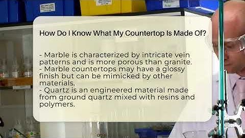 How Do I Know What My Countertop Is Made Of? - LearnToDIY360.com