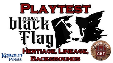 Project Black Flag Play Test Packet 1 First Look
