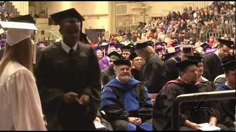 A fallen soldier receives his degree