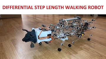 Single Motor Steerable Hexapod Robot