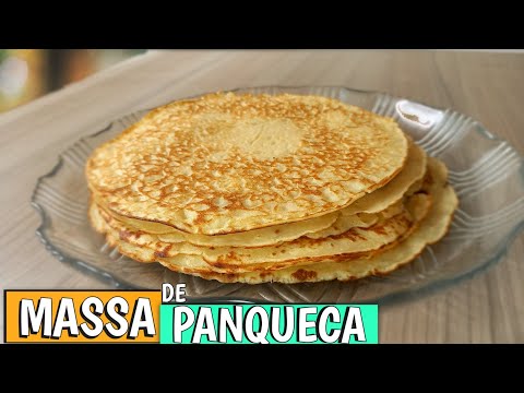 MASSA DE PANQUECA SIMPLES NO LIQUIDIFICADOR | receita básica de panqueca | 15
