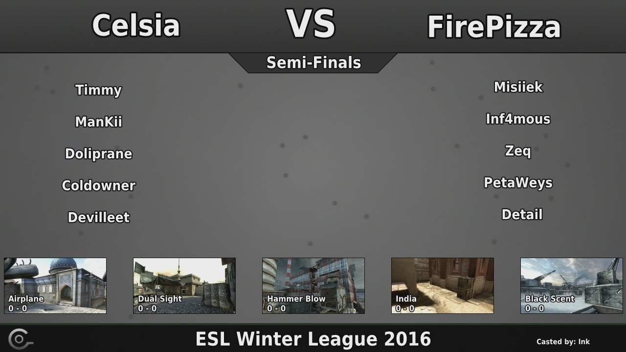 Download CGO AVA - Celsia vs FirePizza - Semi-Finals - ESL Winter League 2016