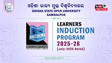OSOU Induction Program 2025-26: July 2025 Batch