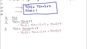 Solve Recurrence Relations for Computer Science
