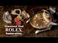 Restoration of a Rolex Watch - Diamond Dial and Movement versus Water