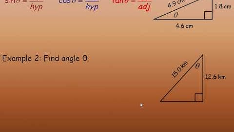 Sine and Cosine Ratios Part 1