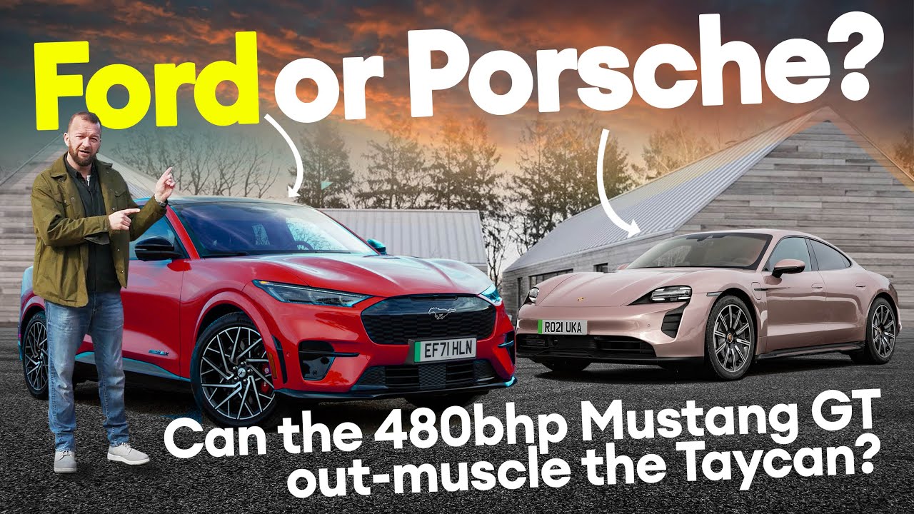 Would you rather have a Ford Mustang Mach-E GT or a Porsche Taycan? Performance car head-to-head!