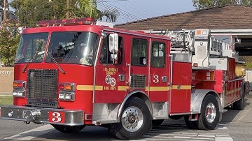 [RARE?] LACoFD Truck 3 Responding Code 3