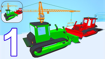 Construction Push - Gameplay Part 1 All Levels 1-9 (Android, iOS)