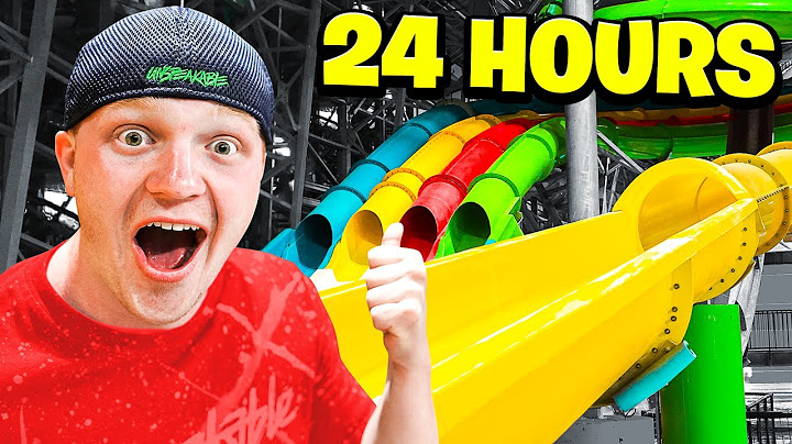 24 HOUR OVERNIGHT WATERPARK CHALLENGE!