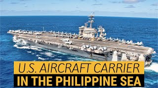 US Aircraft Carrier (USS Theodore Roosevelt - CVN 71) in the Philippine Sea