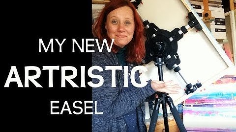 MY NEW ARTRISTIC EASEL - a little demo in the studio and on location & coupon code
