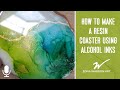 How to create a freeform resin coaster using alcohol ink with a TOPCOAT!