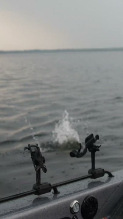 Bananas in the boat! #fishing #banana #badluck #storm #lightning
