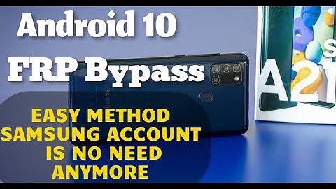 SAMSUNG A21s FRP BYPASS ANDROID 10 |  SAMSUNG ACCOUNT IS NO NEED ANYMORE | EASY METHOD