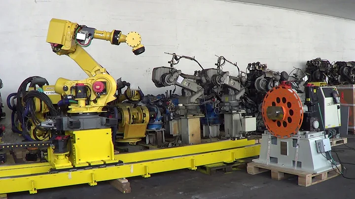 FANUC R2000iB 210F ROBOT LINEAR TRACK AND POSITIONER AT EUROBOTS