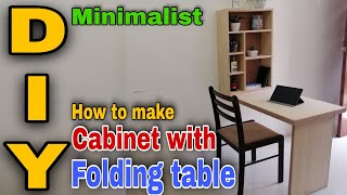 DIY Folding table |How to make Wall Mounted Cabinet | Murphy table