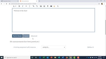 Posting an Announcement to the LMS