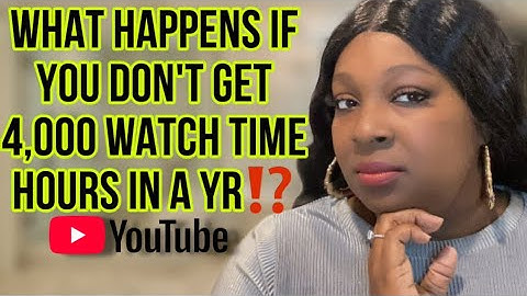 THIS Happens To Your Channel When You DON ‘T get 4000 Watch Hours in a year