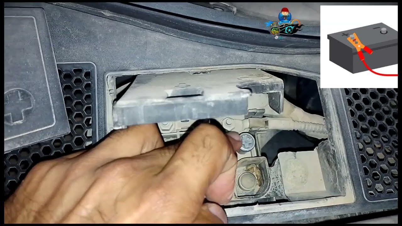 audi A4 battery location jump start | battery location | battery change