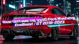 092 Rear Diffuser for S550 Ford Mustang EcoBoost / GT 2018-2023